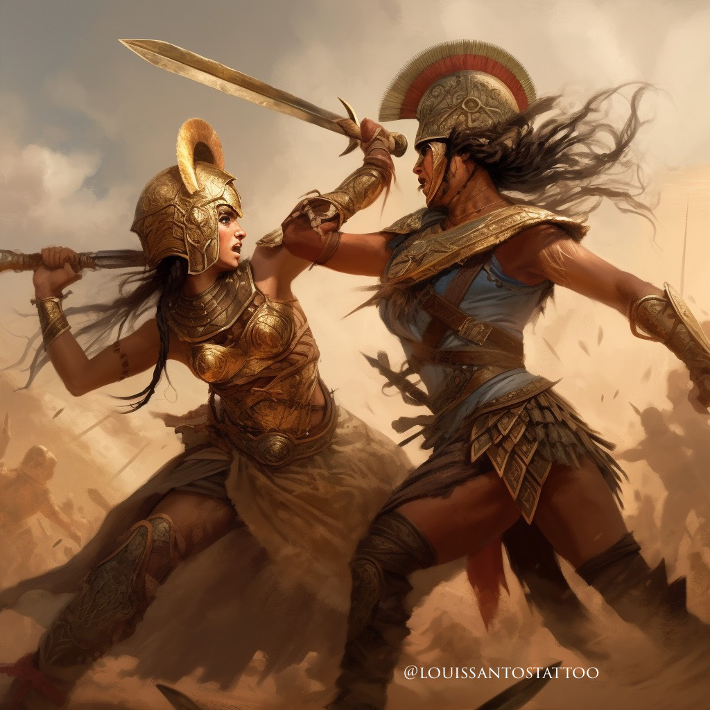 Viking Warrior, Egyptian Warrior Tattoo Idea