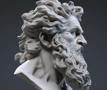 Zeus God of Thunder, Z Brush 3d Art