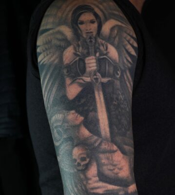 Black and Grey tattoo Manchester